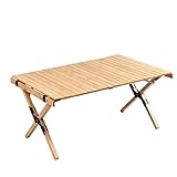 【Impermeable y fácil de limpiar] La superficie de madera de haya es impermeable y fácil de limpiar. Las manchas que quedan en la mesa se pueden limpiar rápidamente con un paño húmedo, por lo que no tiene que preocuparse por ensuciarse durante un picnic.