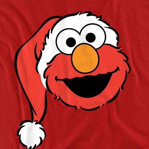 Sesame Street Christmas Santa Hat Elmo Face Kids T Shirt for Youth Toddler Boys and Girls3