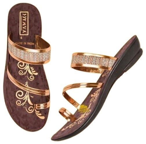 VAMIKAENTERPRISES2025 Women’s Flat Sandals Soft Sole Breathable Design Comfortable-picture-20