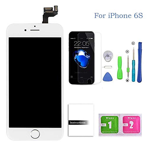 Compatible for iPhone 6s Screen Replacement White,LCD Display & Touch Screen Digitizer Replacement