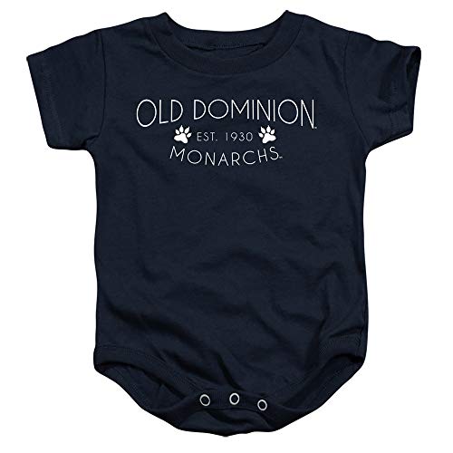 Old Dominion University Official Simple Unisex Infant Snap Suit for Baby, Navy, Large (18 months)
