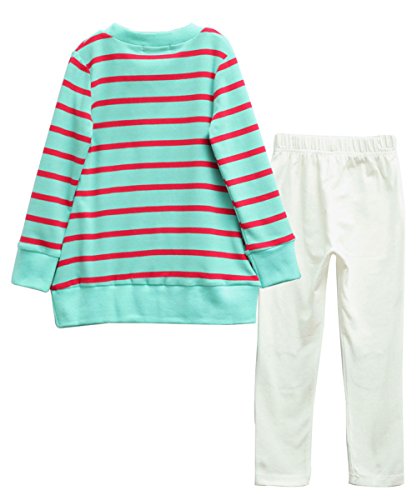 Image of Urtrend Little Girls' Kids 2 Pieces Long Sleeve Top Pants Leggings Clothes Set Outfits