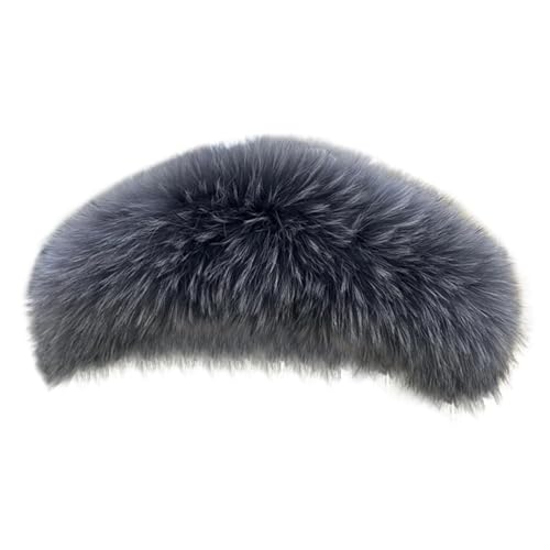Faux Fur Collar, Unisex Winter Detachable Soft Fluffy Neck Warmer Scarf Shawl Hood for Coat Jackets Accessories