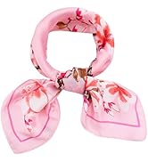 Bellisia Silk Like Bandana Square Scarves Women Scarf Neck Scarf Head Hair Neckerchief Headwear F...