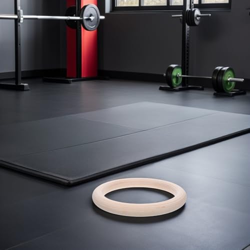 Anillas de gimnasia de madera 2 pzas con correas ajustables miniatura 5