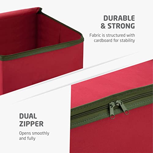 Boîte de rangement pour figurines de Noël zippée protégeant les objets fragiles - 8