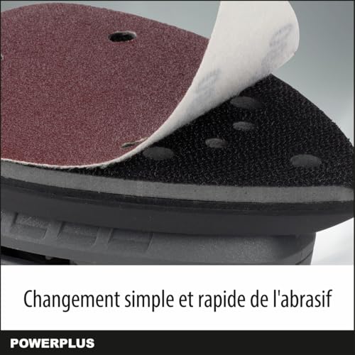 Ponceuse à main électrique Powerplus pour poncer sans poussière les angles - 4