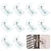 NQEUEPN 10 Pairs Protective Furniture Anchor, Adhesive Furniture Wall Anchors No Drill Furniture Wall Straps Prevent Bookcase Dresser from Falling Anti Tip Furniture Anchors for Baby Proofing