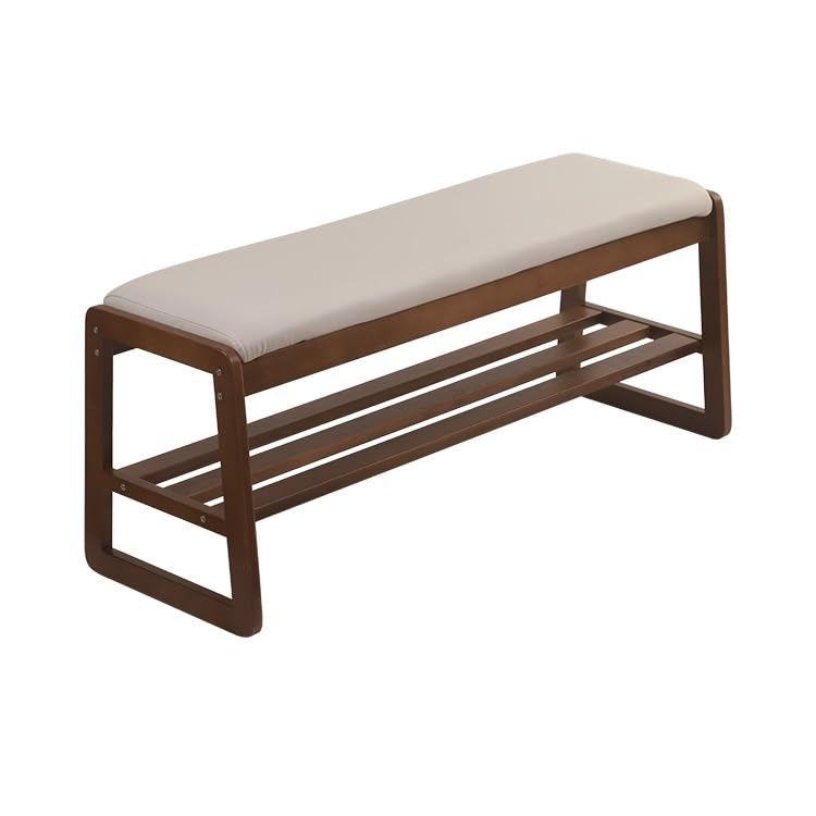 Tabouret à langer de porte d'entrée en bois avec coussin doux pour s'adapter à votre routine