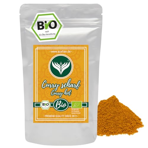 Azafran BIO Curry Pulver, Currypulver indisch (scharf) Madras Richtung 250g