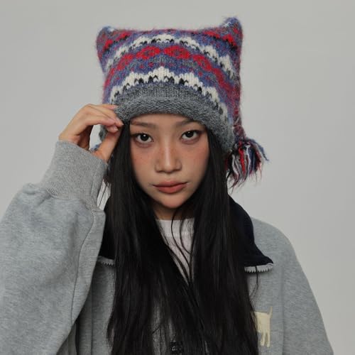 Cats Ear Cooling Hat,Cats Hat Adjustable Light Weight Portable Minimalists Kintted for Outdoor Sports4