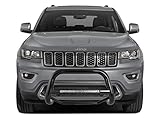Black Horse MAX Beacon Bull Bar No Skid Plate Black Compatible with 11-21 Jeep Grand Cherokee (Excl.Limited X, High Altitude, Summit, SRT, SRT8, Trackhawk&Trailhawk)|11-13 Dodge Durango-MAB-JEB9206B