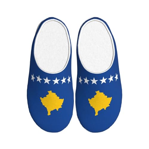Pantoufles d'intérieur antidérapantes EdWal, chaussons chauds en peluche Kosovo noir 39