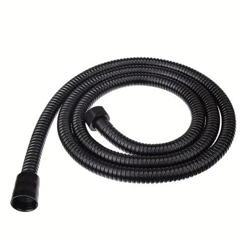 Manguera Ducha Mangueras de ducha, tuberías for baño, cabezales rociadores, conexión universal, salida for calentador agua, accesorios(Black,200.0cm)