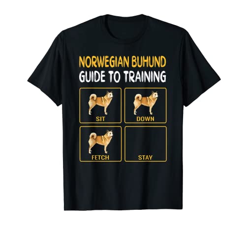 Norwegian Buhund Guide To Training Dog Obedience T-Shirt for Men Women Kids