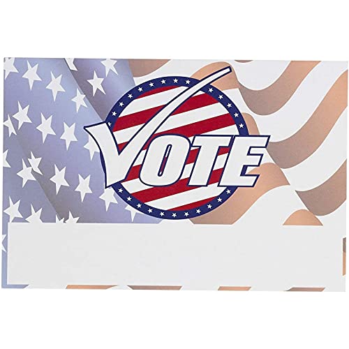 Sustainable Greetings Vintage Postcard Set - 120 Count, 4 x 6 In, Patriotic Multi-Design - Blank American Flag Voting Postcards for Mailing
