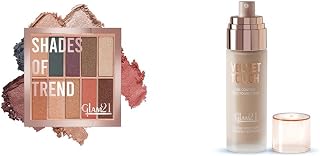 Glam 21Shades of Trend Eyeshadow Palette 10 Highly Pigmented Shades S| 4gm - Shade -03 Velvet Touch Oil Control Silk Found... Price In India