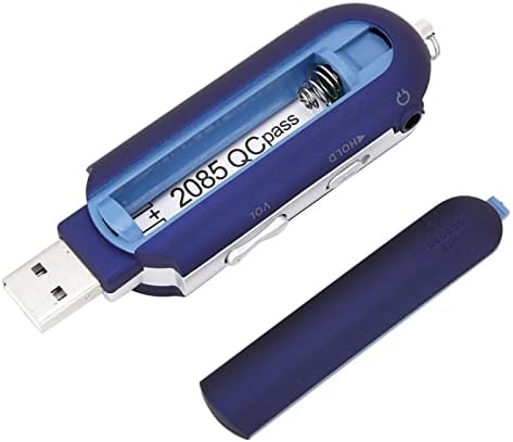 USB Stick Mp3 Player, Music Player with LCD Screen USB Mp3 Player with FM Radio, USB 2.0 High-Speed Transfer Multifunction MP3 Player(blue)