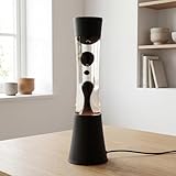 Attention : Ne jamais ( !) secouer ou tourner la lampe à lave chaude pendant son fonctionnement, car cela perturbe gravement le processus et peut provoquer une décoloration du liquide.| Ø : 110 mm | Hauteur : 390 mm