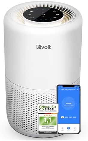 Bild von LEVOIT Luftreiniger HEPA Filter, Luftfilter gegen Schimmel Staub Pollen Gerüche, bis zu 35㎡ Raucherzimmer, Airpurifier Schlafmodus Nachtlicht Timer, App Steuerung 35 ㎡