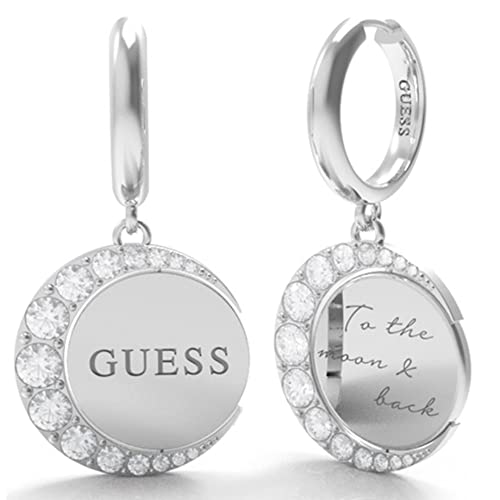 Boucles d'oreilles GUESS JEWELLERY MOON PHASES (JUBE01191JWYGT / JUBE01192JWRHT), Taille unique, Métaux non précieux, Pas de gemme