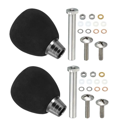 PATIKIL Fishing Reel Handle Knob, 2 Set Lightweight EVA Fish