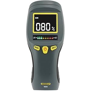 General Tools LCD Moisture Meter #MM8 – Leak and Humidity Detector – Pinless and Non-Invasive