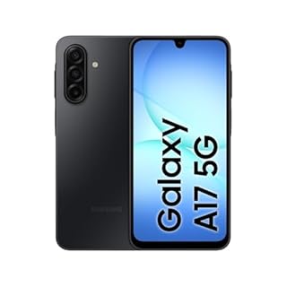 Samsung Galaxy A17 5G, AI Smartphone, Slim 7.5mm Frame, Large Screen, 50MP Camera, 128GB Storage, 4GB Memory, 5000 mAh Battery, Black, 3 Year Extended Warranty (UK Version)