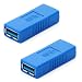 HDE USB 3.0 Type-A Female to Female Super Speed Coupler Connector Extension Cable Adapter - 2 Pack