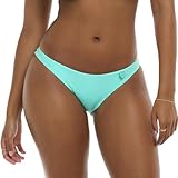 Body Glove Women's Standard Smoothies Athena Solid Low Rise Cheeky Bikini Bottom Swimsuit, Sea Mist