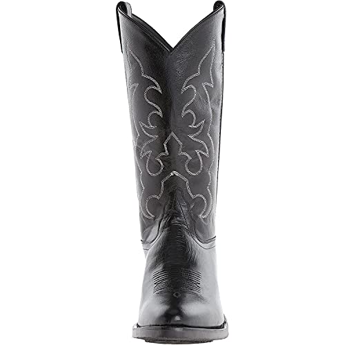 Old West Boots Men's Stitched Cushioned Round Toe Cowboy Western Boots2