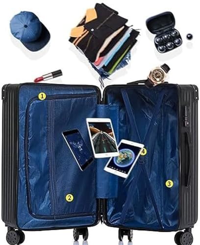Luggage Suitcases With Wheels Large Capacity Carry On Luggage Combination Lock Suitcase For Men Women Luggage Suitcase Suitcase Spinner Luggages (Color : A, Size : 22in)3