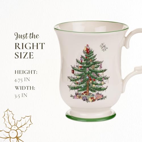 Spode Christmas Tree Taza con Pie 12 Oz miniatura 7
