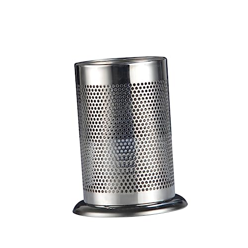 GRIRIW Titular De Utensilios Vajilla Organizador De Utensilios De Cocina Taza De Utensilio De Cocina Soporte Para Utensilios De Cocina Ayudante De Cocina Silver