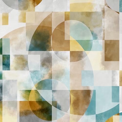 Image of Ddecor - Pack of 1 Cotton Abstract King 145 TC Bedsheet with 2 Pillow Covers - Turquoise