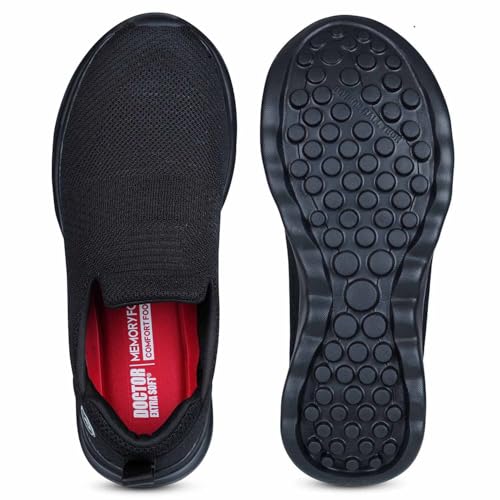 Image of DOCTOR EXTRA SOFT Men's Sports Walking Running Jogging Slip-On Shoes|Lightweight Breathable Sneakers with Cushioned EVA Sole|Shock Absorbing Comfort Fit Easy Wear Athletic Daily Gym Casual Use D-2014