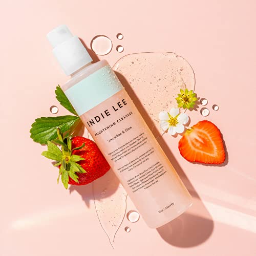 Indie Lee Brightening Cleanser - Exfoliating Gel Face Wash + Makeup Remover With Vitamin C + Antioxidants To Help Visibly Brighten, Firm + Protect Skin (10Oz / 300Ml) #TOP2