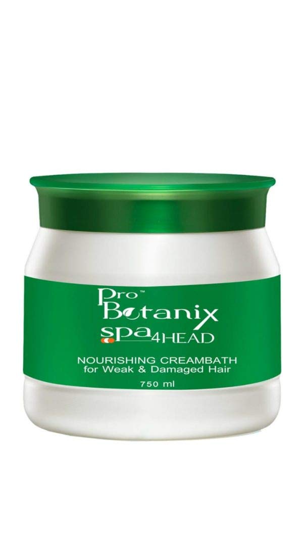 Raaga Professional Unscented Pro Botanix Spa 4 Head | Nourishing and Intensive Creambath | Hair Spa Treatment Cream for Weak and Damaged Hair, Revitalize Your Locks (750 Millilitres)