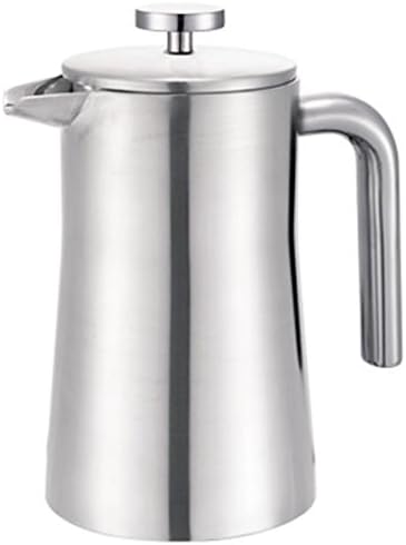 Francois et Mimi Brushed Finish Stainless Steel Double Wall French Coffee Press,34oz