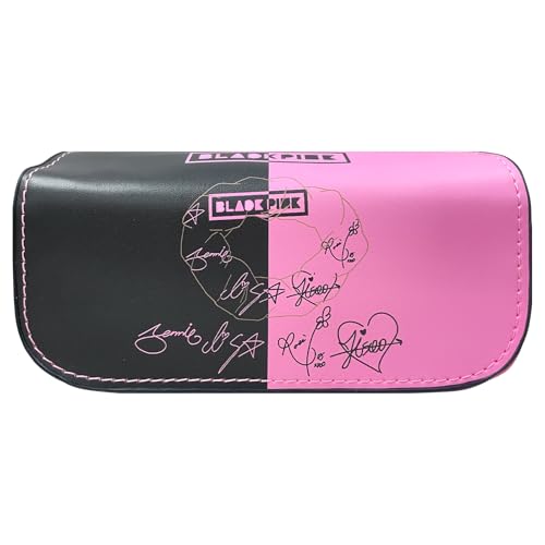 Kanfyyl BlackPiink Pencil Case Pink Large Capacity Pen Bag BlackPiink Cosmetic Bags Cute School Supplies Girls with Multiple Compartments for Tudent Teenagers Adults Gift