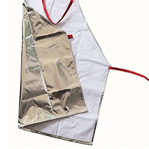 CPTDCL Aluminized Flame Resistant Apron Safety Work Heat Resistant Industrial Welding Apron Thermal Radiation apron