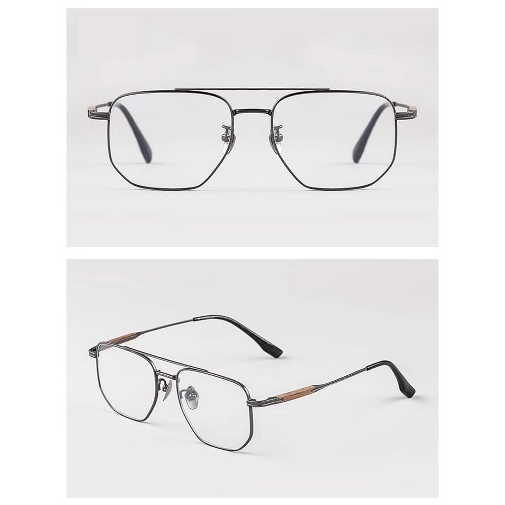 WZX Gafas de Lectura de Doble Haz con Marco Grande para Hombre Anti-Azul Gafas de Lectura Luz antifatiga Juego de computadora Marco Transparente Hombre Gafas de luz Anti-Azul