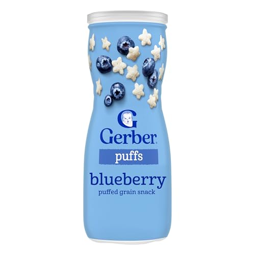 Gerber Stage 3 Blueberry Puffs, 1.48 Oz, 6 Pack