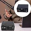 Durlo Microphone Preamp with 48V Phantom Power Black Housing for Condenser Dynamic Microphones Music Recording #5