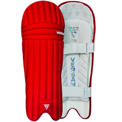 Image of VERSANT OG Moulded Cricket Batting Legguard(Light Weight) (RED, Mens)