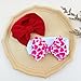 GEZISAN Baby Nylon Headbands Valentine's Day Baby Bows Stretchy Red Headbands for Newborns Infant Cute Hair Accessories (Y15, FZ)