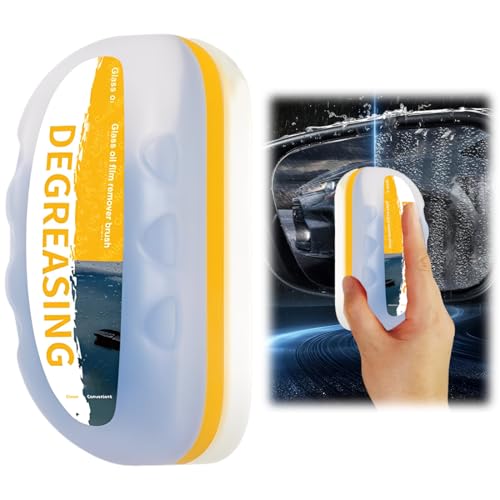 OIXYAZ 1 Piezas Quitamanchas Para Parabrisas,Limpia cristales coche,Repelente agua parabrisas,Cepillo De Limpieza De Película De Aceite Para Automóviles, Para Eliminar Manchas De Suciedad y Agua