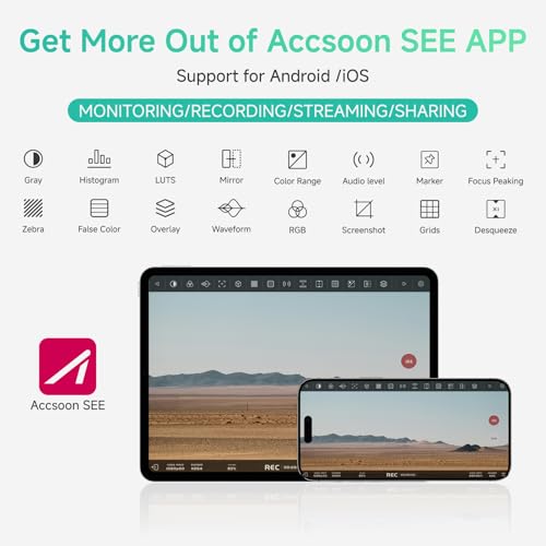 Image of Accsoon CineView HE Wireless Video Transmission System HDMI Transmitter Dual-Band 60ms Latency 1200ft Range, 4 iOS /Android Devices Monitoring, Compatible Cineview M7 Pro /2 SDI /SE for Filmmaking