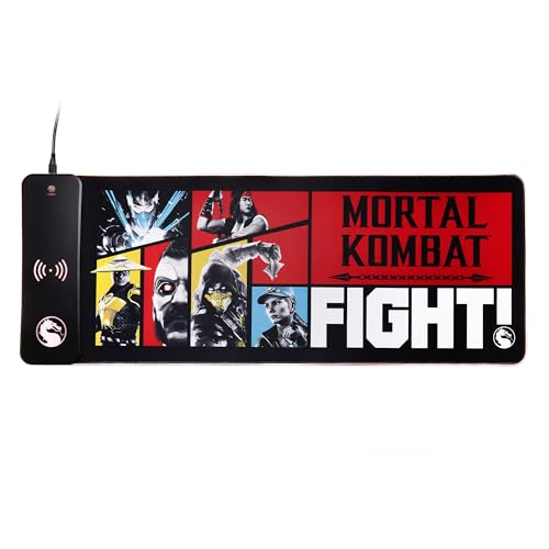 Power Idolz Mortal Kombat XL RGB Gaming Mat with 15W...