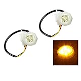 Xprite 2 Yellow(Amber) LED Hide Away Strobe Tube for 80w / 120w / 160w Kits Headlight Replacement Bulbs